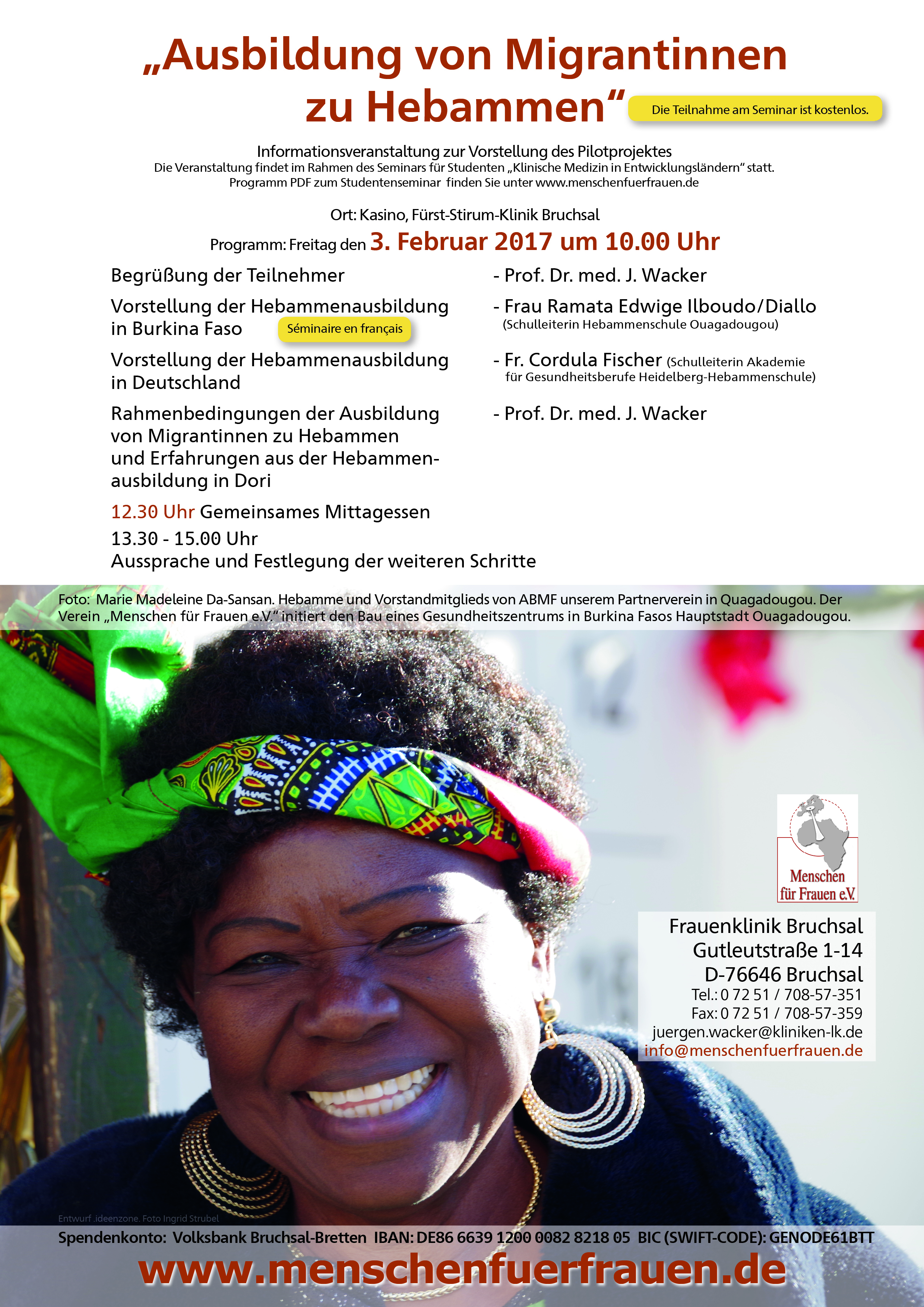 Seminarflyer - Klinische Medizin in Entwicklungsländern 2017