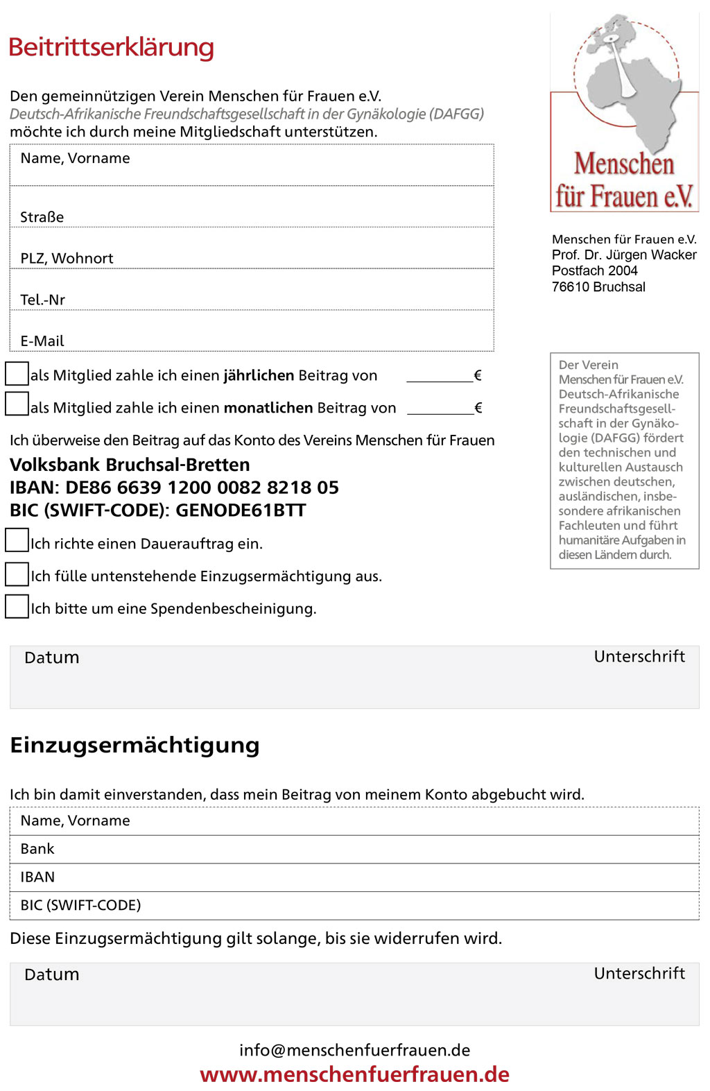 Beitrittsformular